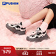 FILA FUSION斐樂(lè )潮牌女鞋BIANCO厚底潮鞋2024冬新款硬糖鞋跑步鞋 黑舞鞋/丁香灰紫-TL 37.5