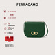 菲拉格慕（Ferragamo）女士深亮綠色肩包 0781037 禮物 送女友