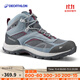 迪卡儂（DECATHLON）鞋男女登山鞋戶外防水防滑春秋高幫靴QUS MH100-NEW 女款中幫-松灰色 38
