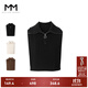 麥檬MM商場(chǎng)同款綿羊毛黑色無(wú)袖套頭針織毛衣背心女秋冬5DB133011 黑色5DB133011 S