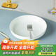 陶相惠骨瓷盤(pán)子家用菜盤(pán)釉下彩深盤(pán)5.5英寸2個(gè)裝純白陶瓷點(diǎn)心盤(pán)子微波爐