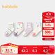 巴拉巴拉襪子秋季嬰幼兒中筒襪柔彈不勒無(wú)骨手工縫五雙裝209925172214
