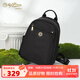 金利來(lái)女包新款休閑雙肩包女輕便旅行背包書(shū)包送媽媽女朋友禮物 黑色