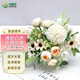 呂姆克假花仿真花玫瑰仿真花墻裝飾宴會(huì )廳會(huì )議室擺件雜花苞白色1支5739