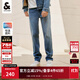 杰克·瓊斯（JACK&JONES）男裝四季恒溫彈力柔軟舒適903直筒牛仔褲男潮流百搭褲子品牌男褲 086中藍牛仔-1 寬松直筒，卡碼拍小 30 170 W30/L30