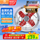 金羚（JINLING）工業(yè)排氣扇軸流風(fēng)機強力抽風(fēng)扇通風(fēng)換氣扇12寸 FAC-30Y帶網(wǎng)