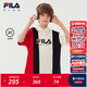 FILA【絲柔棉】斐樂(lè )兒童童裝上衣2025年秋季新款男大童短袖POLO衫 RD寶藍-NV 150