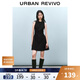 UR2025春季新款女摩登氣質(zhì)褶皺收腰顯瘦無(wú)袖連衣裙UYY750030