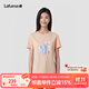 LAFUMA樂(lè )飛葉短袖T恤女 戶(hù)外夏季水柔棉時(shí)尚印花上衣 LFTS3BS28 杏仁棕I0 M (38)165/84A