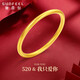 賽菲爾古法黃金手鐲足金999.9素圈節日送禮 58#（520） 約5.2克
