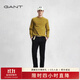 GANT/甘特春季新款男裝時(shí)尚修身純色通勤百搭直筒西裝商務(wù)休閑褲 5-黑色 34