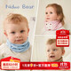 尼多熊寶寶圍巾小月齡嬰兒純棉圍脖防風(fēng)保暖兒童男女孩秋冬款嬰幼兒脖套