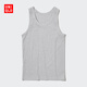 優(yōu)衣庫男女裝百變T羅紋背心內搭打底衫T恤475359 466870 465189 465189/03灰色 3XL