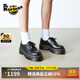馬丁博士（Dr.Martens）1461 Quad秋新款爆款松糕通勤光面皮皮鞋 黑色 37