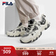 FILA 斐樂(lè )官方男鞋休閑鞋貓爪鞋5代時(shí)尚老爹鞋2024冬新款舒適運動(dòng)鞋 泡沫白/煙灰-AG 42