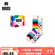 Happy Socks【新品】Happy Socks可愛(ài)襪子多巴胺中筒襪襪子女ins潮禮盒多雙裝 驕傲 2雙 M 36-40