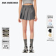 ANN ANDELMAN【明星同款】不規則打褶西裝裙短裙百褶a字半身裙 深灰色 XS