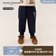 Teenie WeenieKids小熊童裝25年新款男女寶寶彈力刺繡仿牛仔褲 藏青色 100 cm