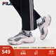 斐樂(lè )（FILA）官方女鞋魚(yú)刺4代老爹鞋運動(dòng)鞋2025春季新款增高鞋休閑鞋 神秘灰/櫻花紅-FP 38