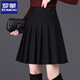 羅蒙（ROMON）2025秋冬新款加厚百褶裙短裙高腰顯瘦小個(gè)子半身裙A字裙蓬蓬裙子 紅色秋冬款 裙長(cháng)49CM M  【體重90-100斤】
