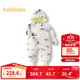 巴拉巴拉嬰兒連體衣羽絨服男女童2024冬裝抱衣爬服保暖洋氣潮208424120205