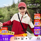 安踏兒童女童運動(dòng)上衣2025秋舒適四防連帽運動(dòng)薄外套A62537603