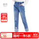 Hello Kitty凱蒂貓女童牛仔褲兒童褲子秋冬裝新款中大童春秋休閑長(cháng)褲洋氣童裝 藍色 150