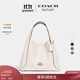 蔻馳（COACH）奧萊女士HADLEY 21號半月包單肩斜挎包菜籃子通勤百搭 B4/粉筆白色