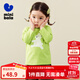 迷你巴拉【糯米T】男女童寶寶可愛(ài)秋新款純棉印花長(cháng)袖T恤 黃綠41157 100