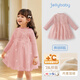 JELLYBABY[抗菌遠紅外]女童連衣裙秋寶寶秋冬加絨紗裙生日禮服兒童公主裙女