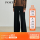 PORTS寶姿女裝 秋冬新品休閑褲LL9P058MWF036 黑色 M (6)