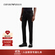 EMPORIO ARMANI/阿瑪尼官方旗艦男士高彈薄款修身低腰鉛筆休閑牛仔褲 【低腰修身高彈紐扣】黑色-0005 34 (推薦：170-180斤)