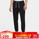 耐克（NIKE）男運動(dòng)褲 春秋針織束腳休閑褲 舒適衛褲 CK6366-010 黑 XL
