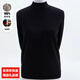 金兔上海品牌100%加厚純羊毛衫女半高領(lǐng)保暖毛衣純色內搭針織打底衫 黑色 【100純羊毛/送運費險】 XL 【建議120-135斤】