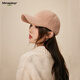 MMOPTOP羊羔絨棒球帽子女秋冬寬帽檐大頭圍百搭顯臉小毛絨鴨舌帽男
