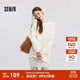 森馬（Semir）毛衣女冬季oversize小狗提花圓領(lǐng)軟糯毛衫慵懶風(fēng)溫柔甜美上衣 白色調00311 M