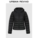 UR2025冬季新款女休閑連帽絎縫拉鏈插袋短款羽絨服UYY150108