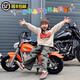 暴風(fēng)騎士M5電動(dòng)摩托車(chē)哈雷風(fēng)14-16歲青少年男女孩可坐充電玩具車(chē)即剎即停 暴風(fēng)橙