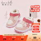 戴維貝拉（DAVE＆BELLA）女童學(xué)步鞋冬男寶寶加絨板鞋保暖兒幼兒運動(dòng)鞋秋冬小女孩鞋子新年