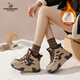 卡丹路高幫老爹鞋女2025新款秋冬爆款運動(dòng)鞋透氣厚底增高百搭復古休閑鞋