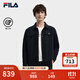 FILA 斐樂(lè )官方男士針織長(cháng)袖外套2025冬新款時(shí)尚休閑舒適翻領(lǐng)上衣 傳奇藍-NV M 170/92A/M