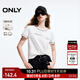ONLY2025秋季新款休閑百搭撞色字母印花圓領(lǐng)短袖T恤女|125101060 S00 白色 XL (175) 92A