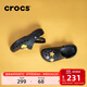 卡駱馳（CROCS）洞洞鞋貝雅男鞋女鞋輕便耐磨一腳蹬拖鞋休閑鞋|10126 黑色-001 41 /42(260mm)