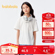 巴拉巴拉兒童童裝男童t恤短袖夏裝中大童女童字母印花寬松潮208224117225
