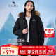 駱駝（CAMEL）【極寒系列】羽絨服沖鋒衣男女秋冬可拆卸毛領(lǐng)加厚工裝派克外套