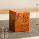 竹茗堂手工雕刻壽山石蓋置紫砂壺蓋托蓋碗茶蓋擱墊小架子功夫茶具配件 壽山石蓋置【竹影】