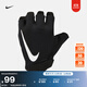 耐克女子透氣訓練手套(1副)實(shí)用網(wǎng)眼舒適NIKE ESSENTIALS HQ4710 091黑/黑/白 M
