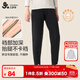 久歲伴【雙層加厚】?jì)和Ｅ澞信锒敬虻籽澲写笸嗌倌昙咏q秋褲 胖童-男童-深灰【雙層加絨】 403020 170