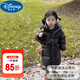 迪士尼（Disney）兒童白鴨絨羽絨服2025冬季新款女童中長(cháng)款羽絨寶寶加厚保暖外套 黑色 90 建議身高80-90