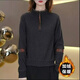 秋冬新款時(shí)尚打底衫女2025洋氣顯瘦百搭內搭加絨保暖上衣 灰色 L 【建議體重90-110斤】